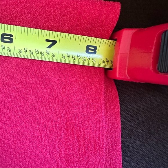 Rachel Parcell Barbados Red Midi Short Sleeves Button Down. Tie In Front Sz M. - Picture 12 of 16